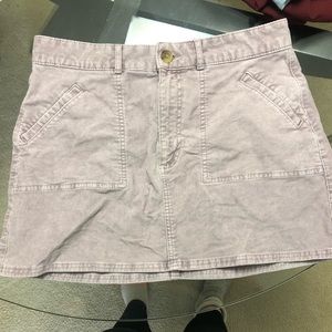 Purple corduroy American Eagle high waisted skirt